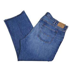 Polo Ralph Lauren Mens Hampton Straight Jeans Men's Size 52B/32 Blue Denim Cotto